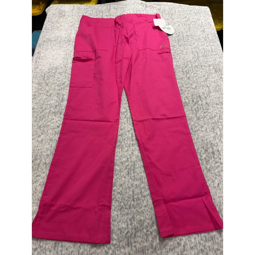 UFlex by Urbane Pink Cargo Scrub Pants 9325 XSM New with Tags Drawstring Waist‎